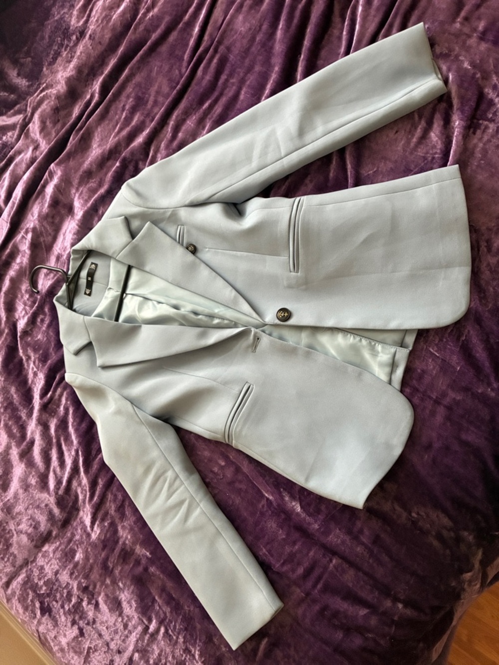 Baby blue  Women’s Tailored Blazer Jacket